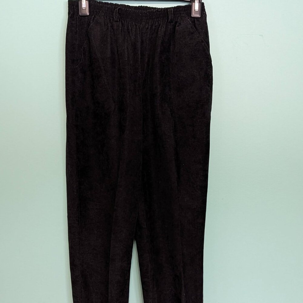 Vintage Separate Scene Women's Size 10 Black 100%‎ Polyester Stretch Pants USA